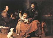 MURILLO, Bartolome Esteban The Holy Family with a Bird oil painting reproduction